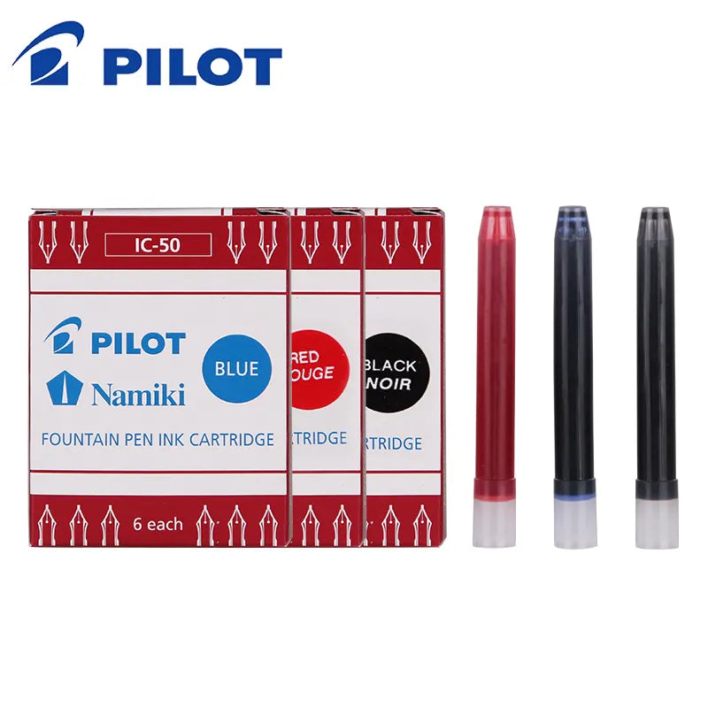 PILOT Fountain Pen Cartridge IC-50 Carbon-free Ink for78G 88G Portable Ink Bag Refill Replacement