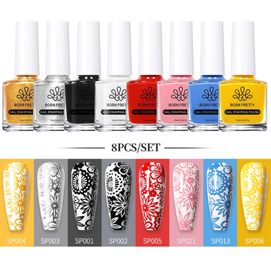 BORN PRETTY 10ml Stamping Nail Polish Set