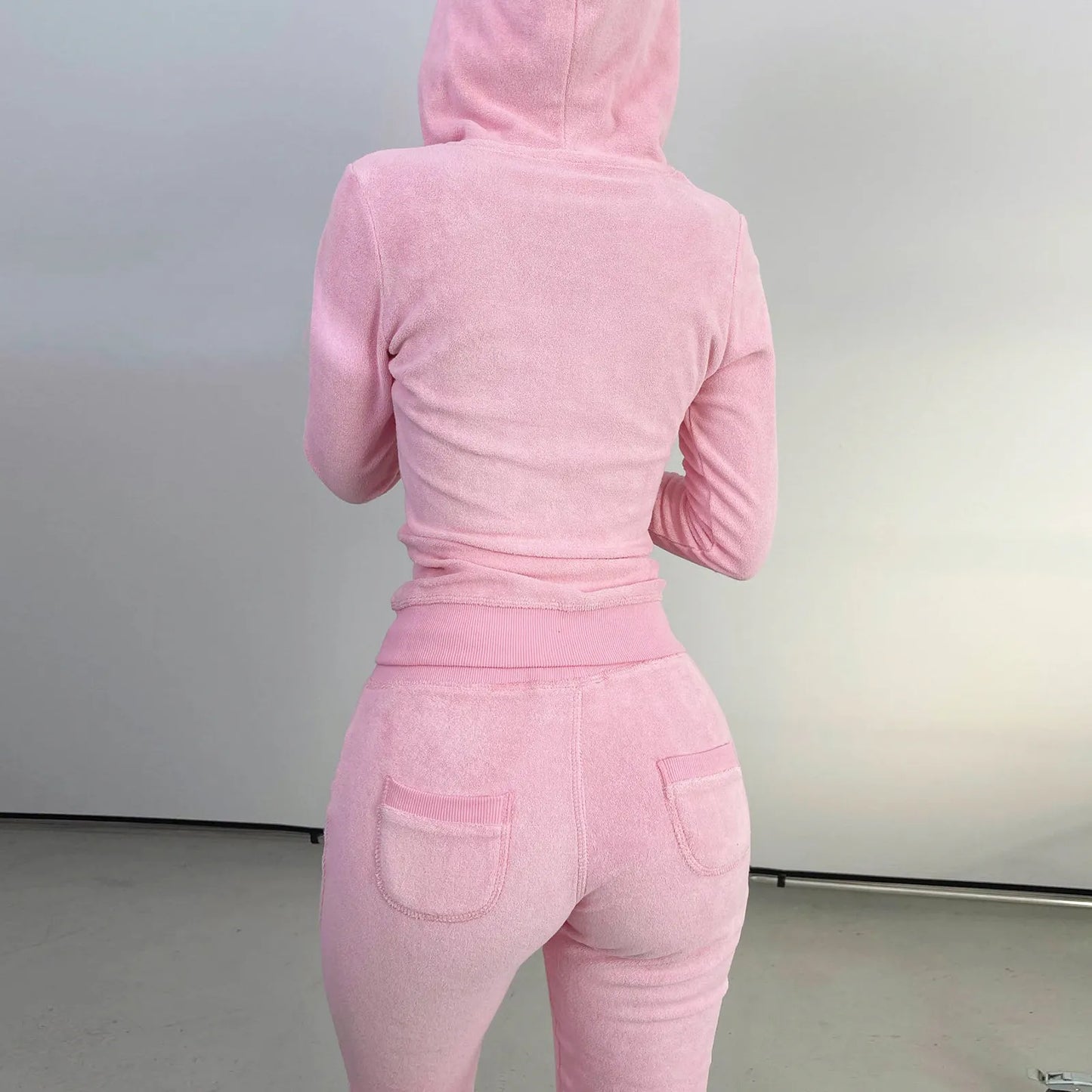 Women Thick Fleece 3 Piece Set Jogger Tracksuits