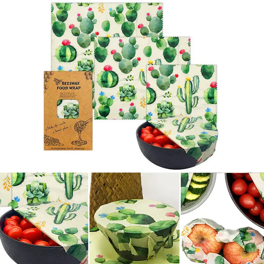 Reusable Storage Wrap Sustainable Organic Beeswax Food Wrap