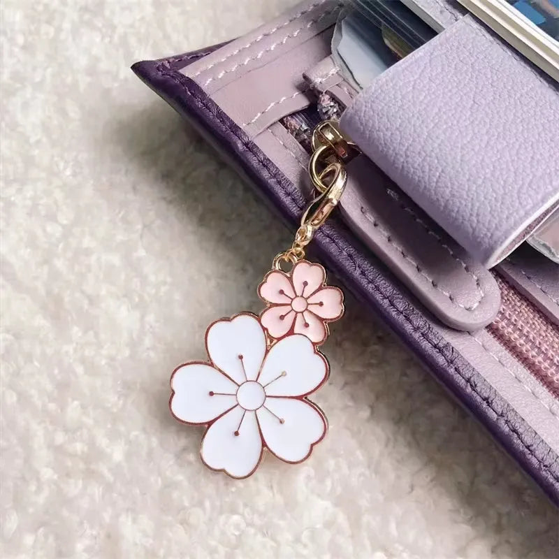 New Sakura Zipper Head for Journal Notebook Pearl Pendant