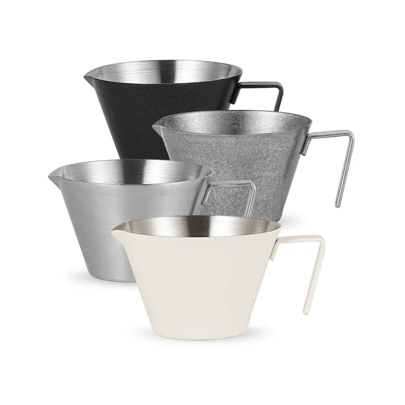 Stainless Steel Espresso Measuring Cup with handle 2/3 Pack