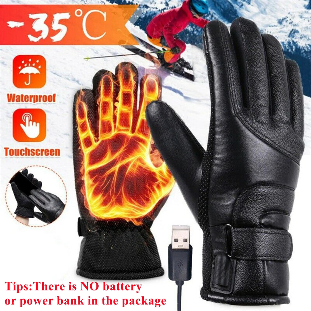 Electric Heated Gloves Rechargeable, Waterproof