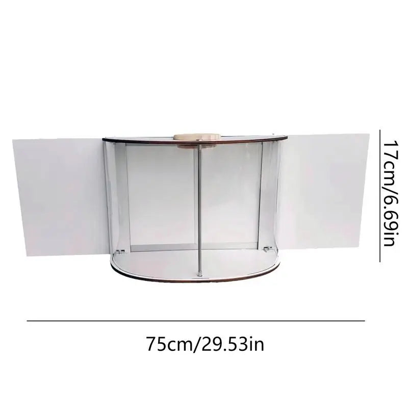 Window Bird Feeders Waterproof Acrylic Transparent Squirrel Food Container 360 Degree Viewable Bird House