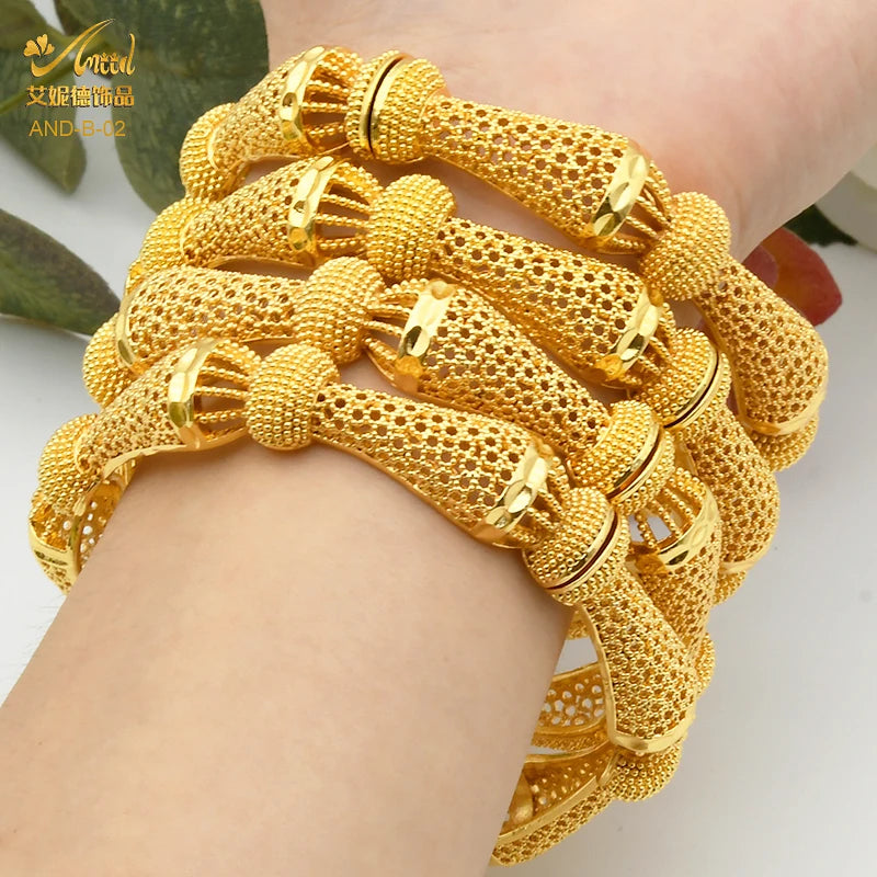 Bracelet Bangle Dubai Style Flower Bangle