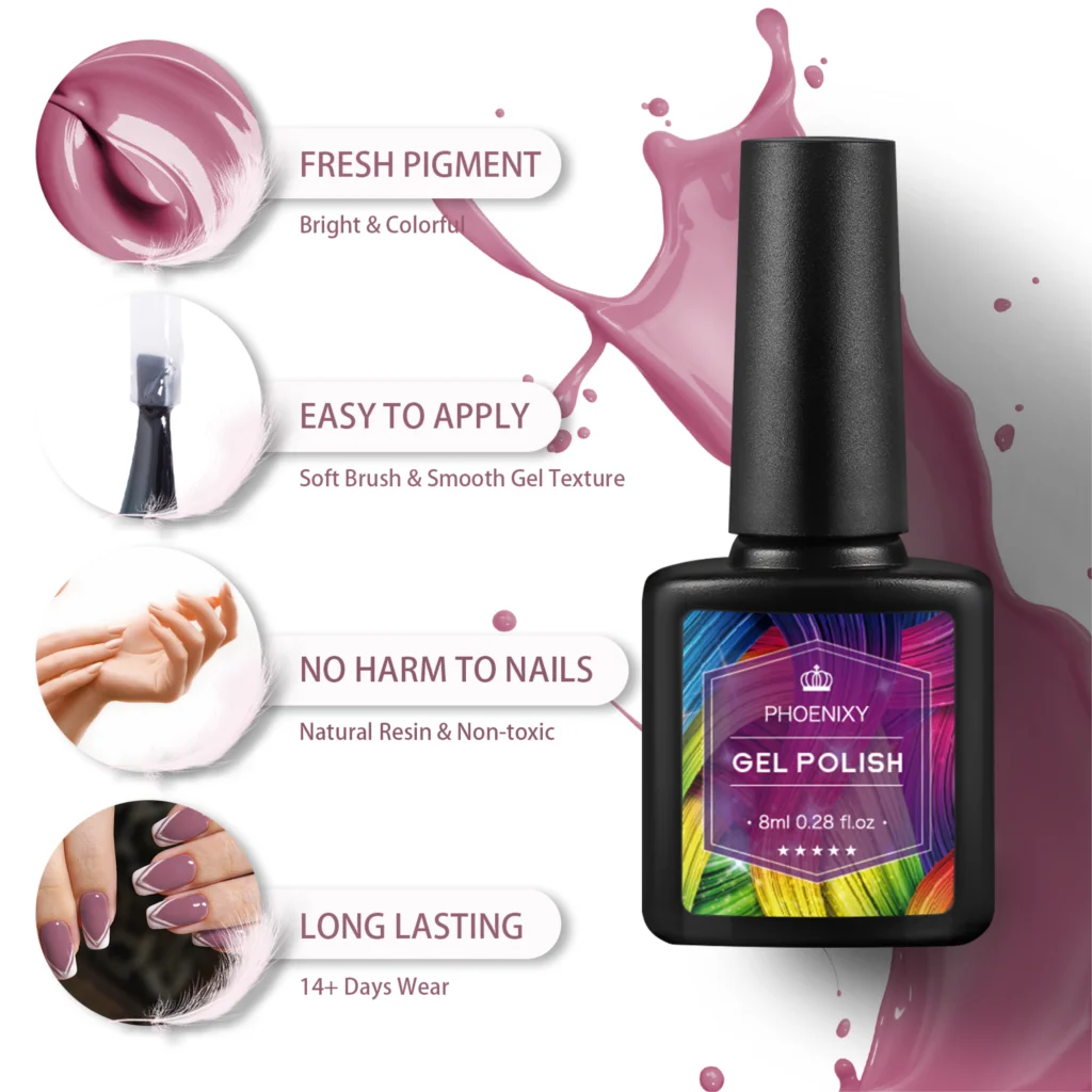 Gel Nail Polish Set with 54W UV LED Lamp