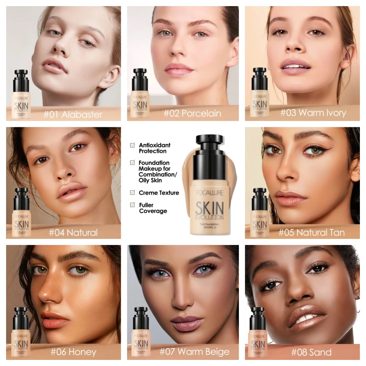 Waterproof Full Coverage Matte Liquid Foundation