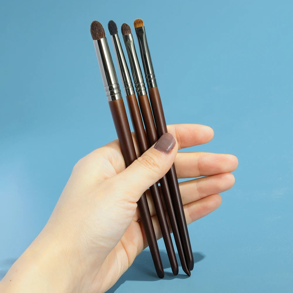 Eye Brush Set, Horse Hair Tapered, Smudge, Crease, Blending