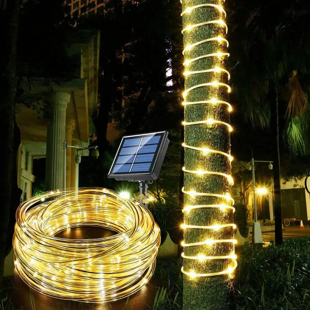 300LED Solar Rope Strip Light Outdoor Waterproof Fairy Lights