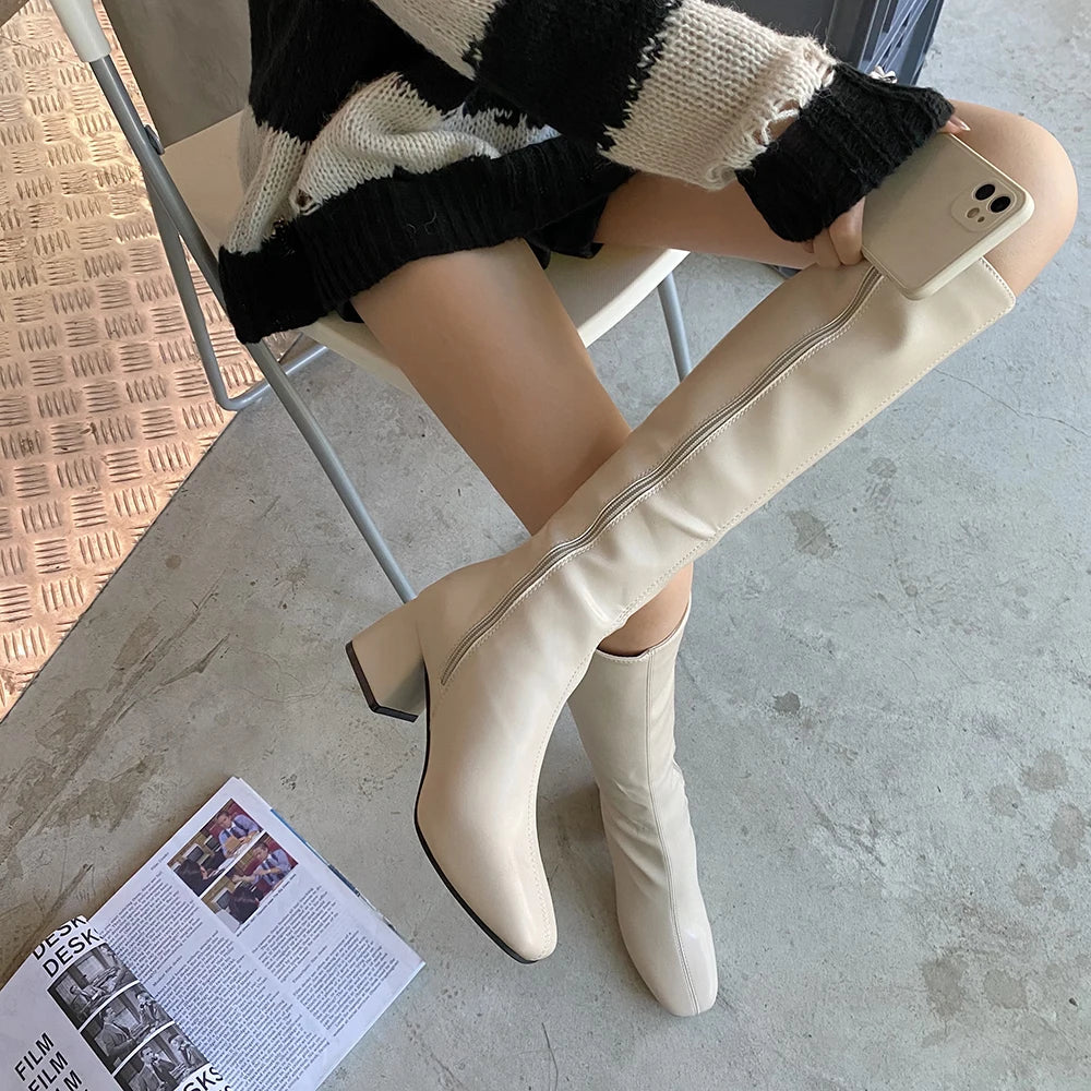 Comemore Knee-length Boots Thigh High