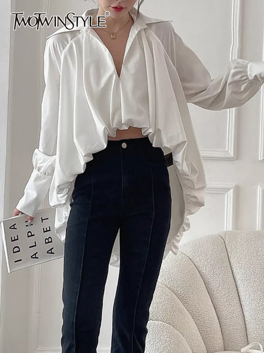 Asymmetrical Casual Blouse