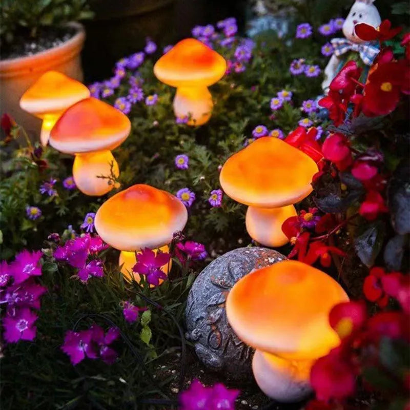 LED Solar String Light Outdoor IP65 Waterproof Mushroom Lights