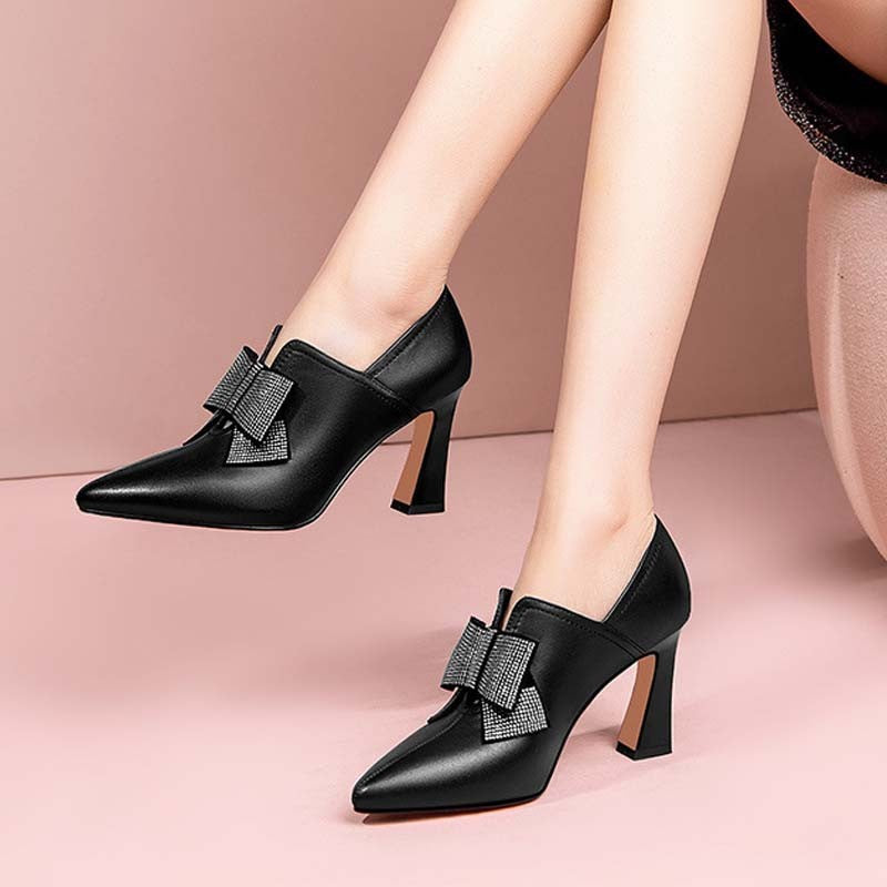 Bow Boots Women Fashion High Heels