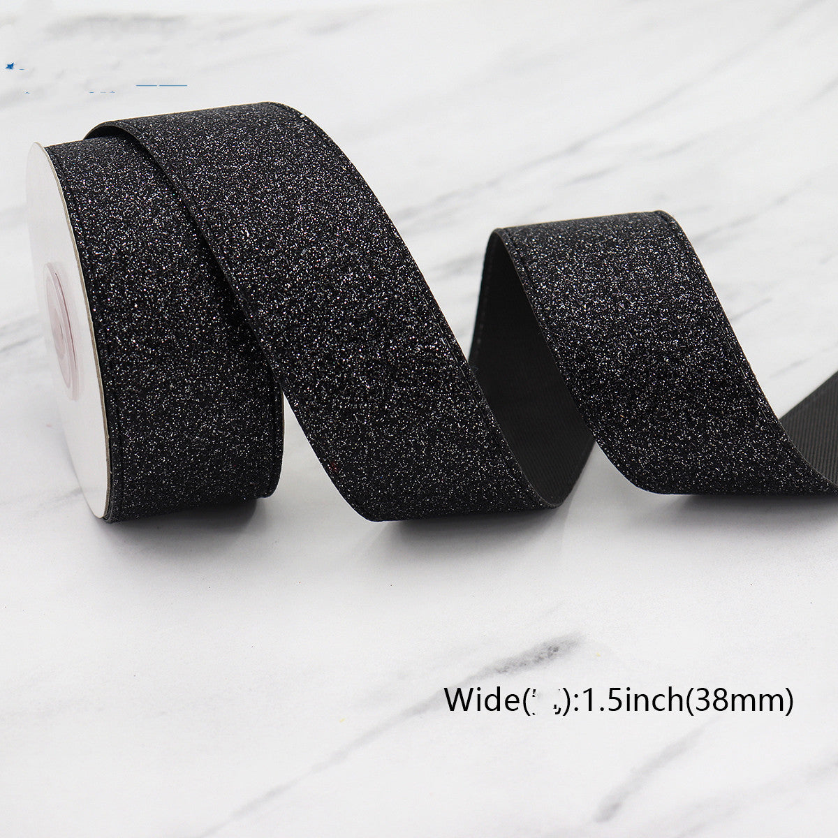 Sparkly Leather Composite Backing Ribbon