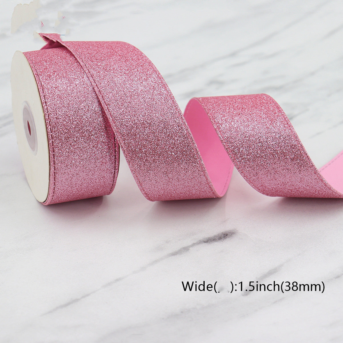 Sparkly Leather Composite Backing Ribbon