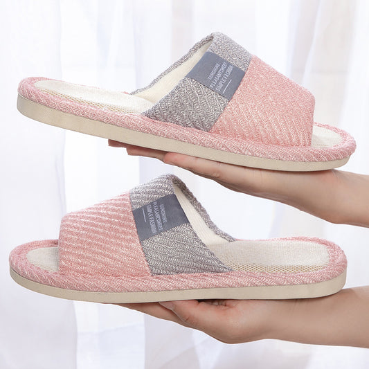 Linen Slippers/House Shoes