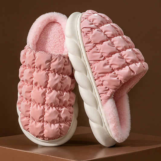 Plaid Bubble Home Slippers