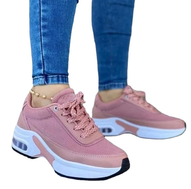 Women's Mesh Breathable Casual Lace-Up Shoes