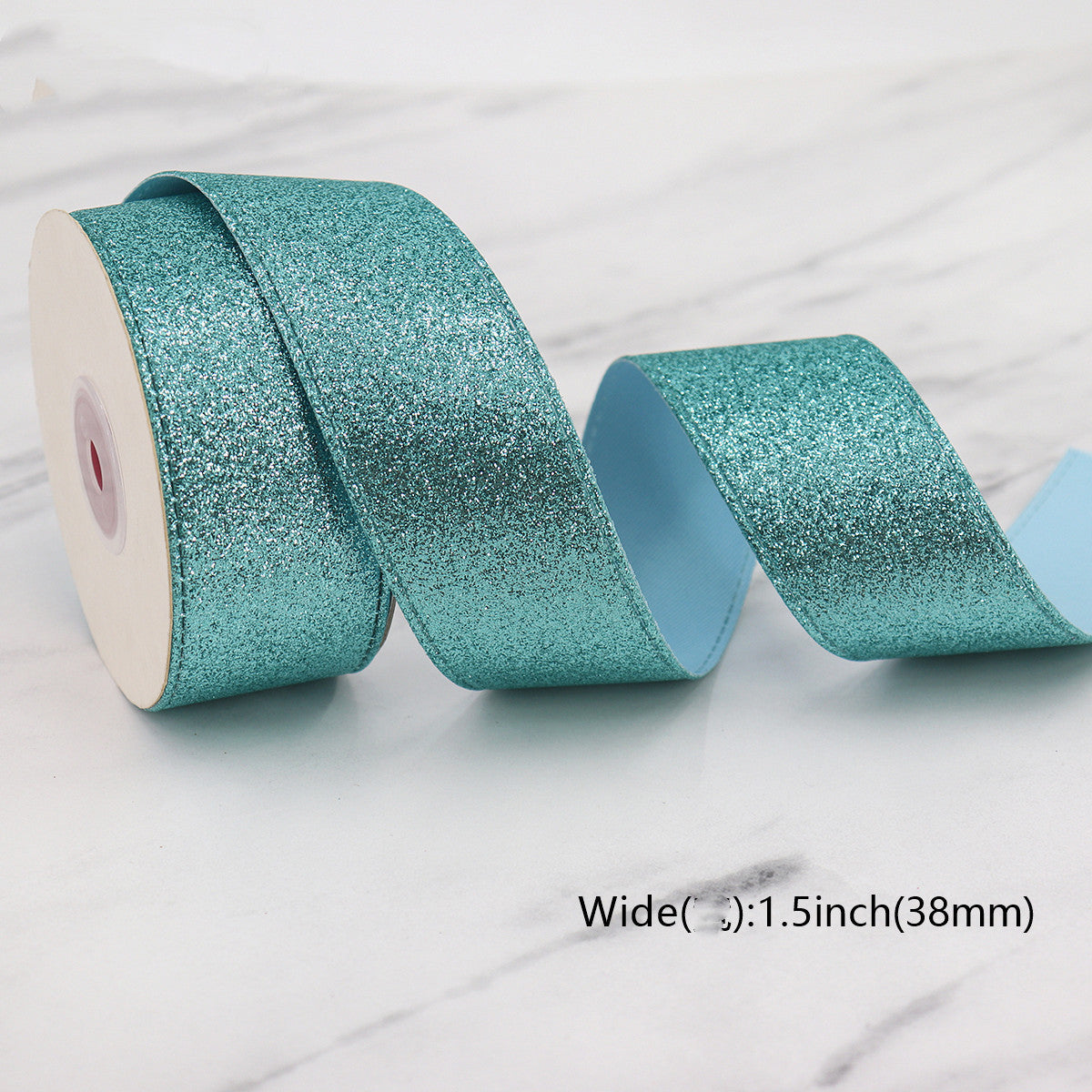 Sparkly Leather Composite Backing Ribbon