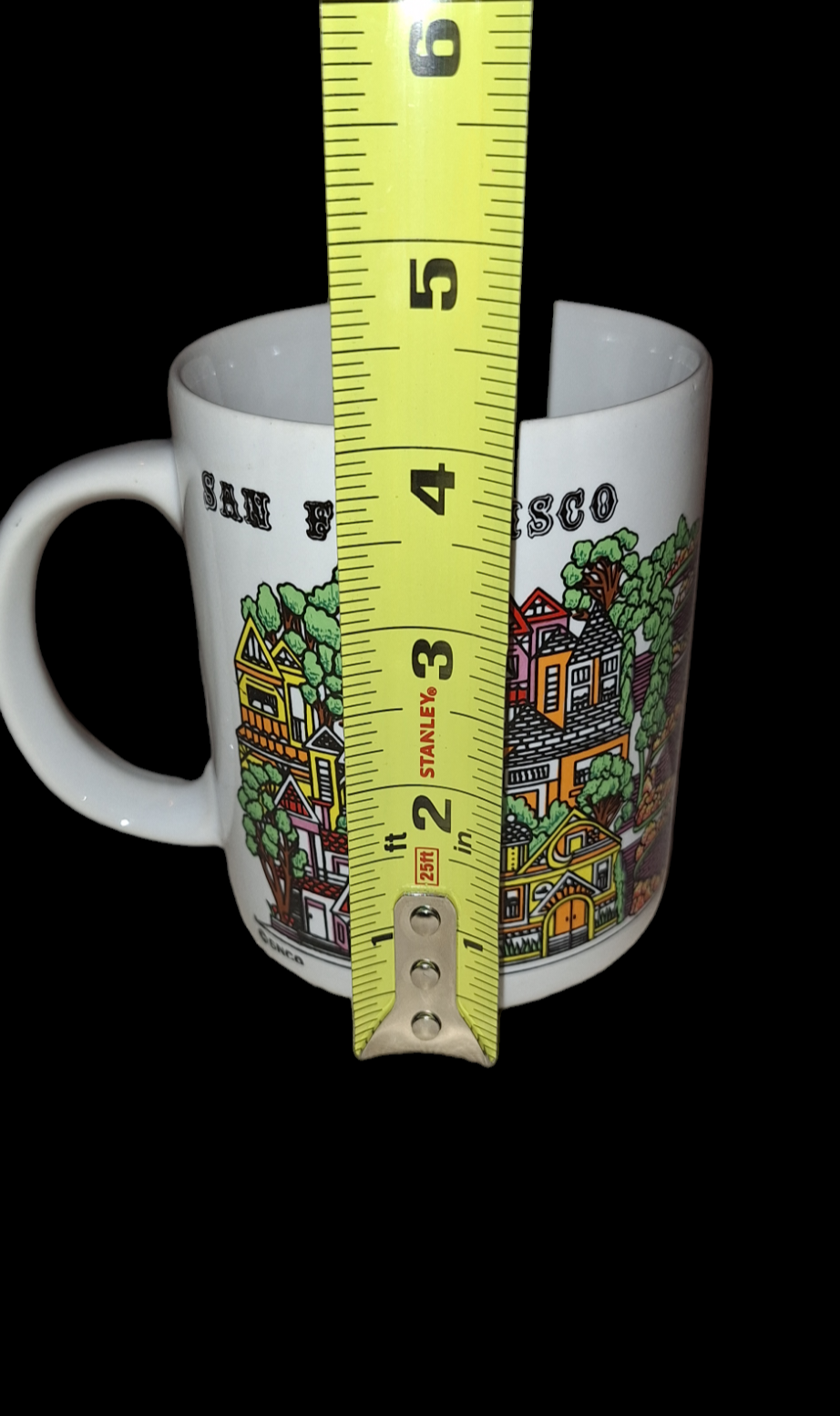 Vintage 1983 San Francisco Souvenir Mug, Lombard Street 14oz.