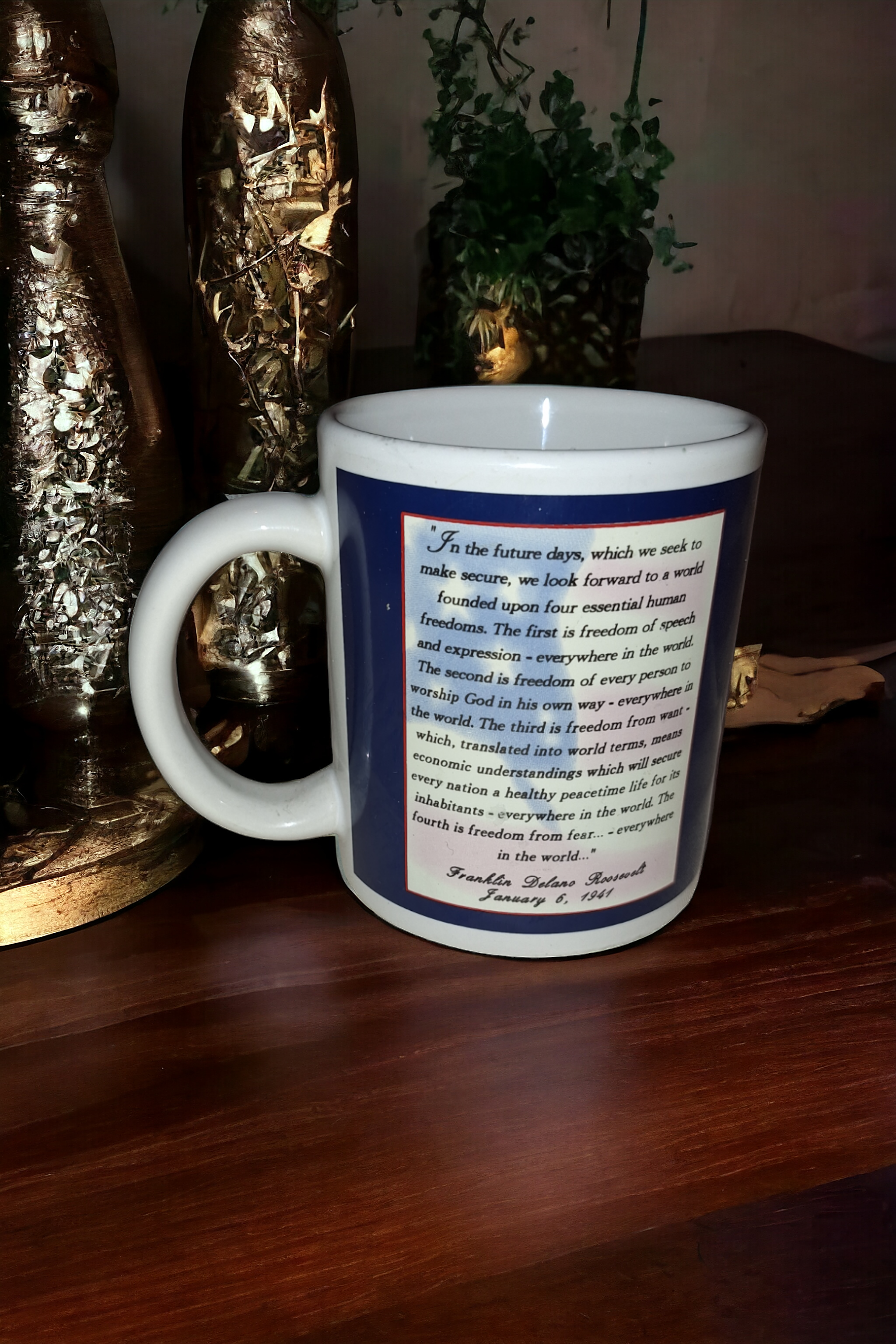 Norman Rockwell Saturday Evening Post Freedom of Speech Mug