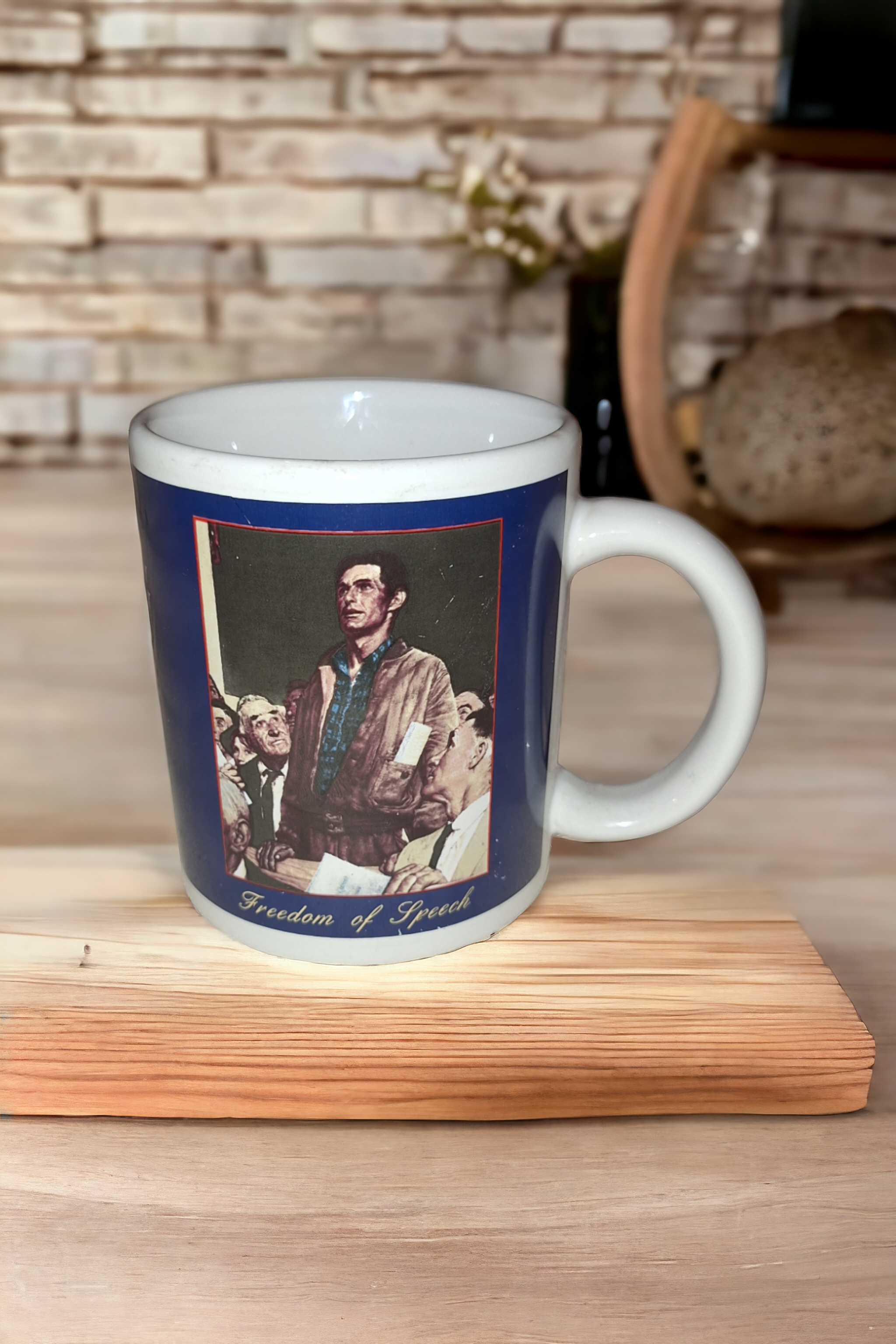 Norman Rockwell Saturday Evening Post Freedom of Speech Mug