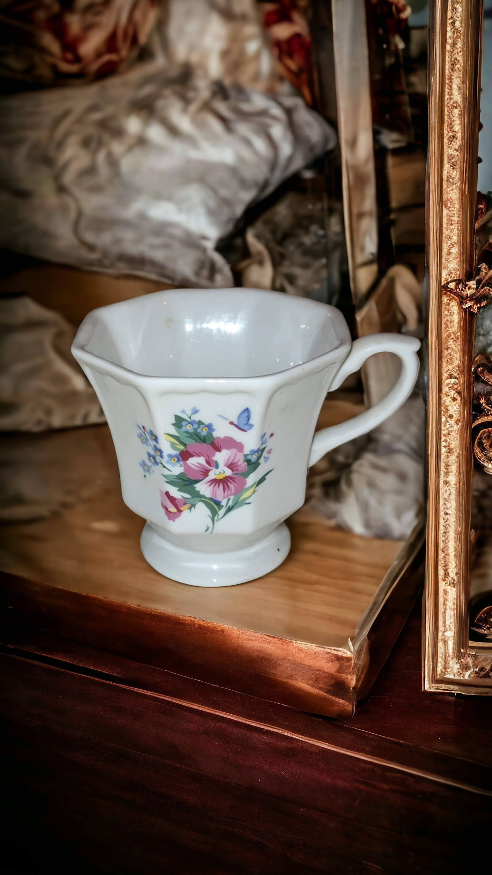 Hallmark Porcelain Floral Butterfly Mug