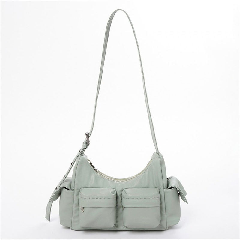 Oblique Saddle Bag, Korean Fashion