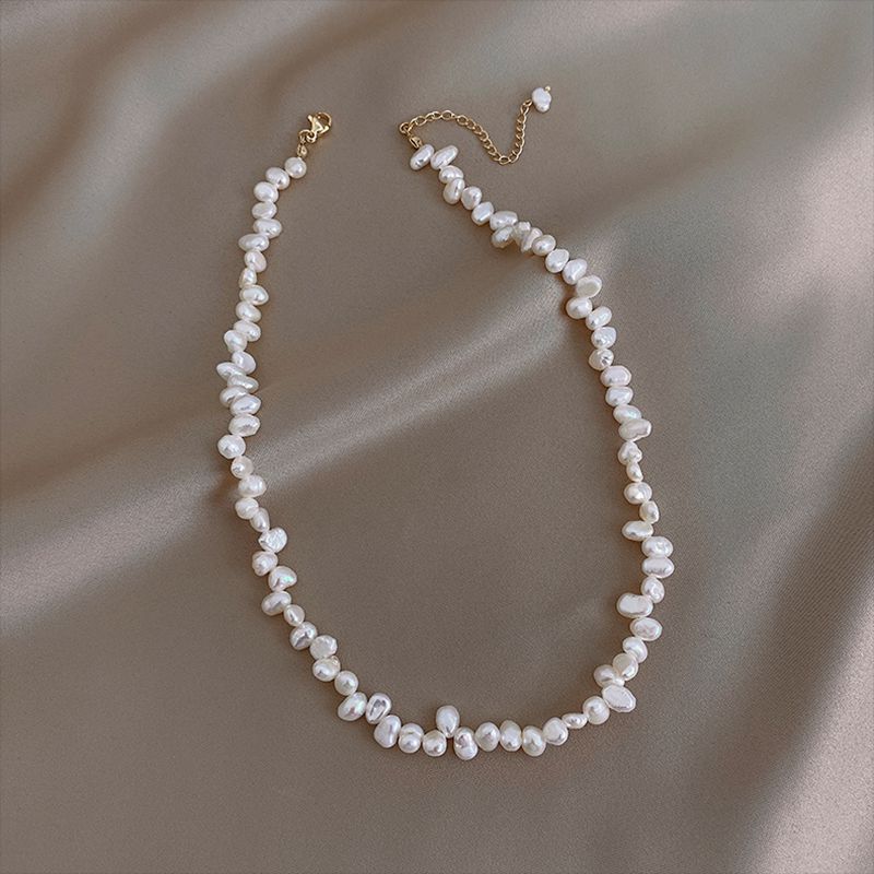 Baroque Millet Light Pearl Necklace