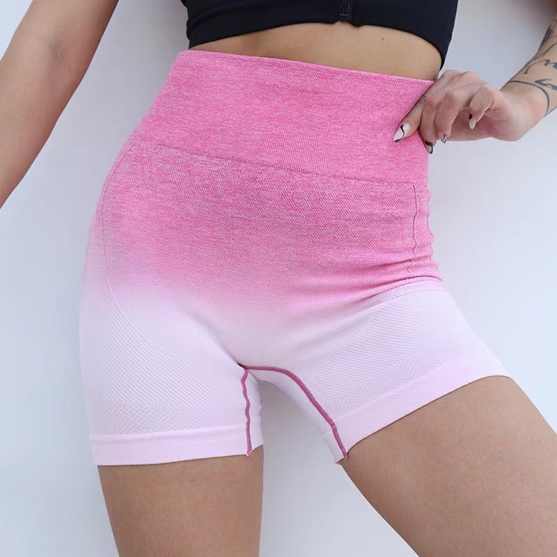 Gradient Seamless Fitness Shorts, many colors