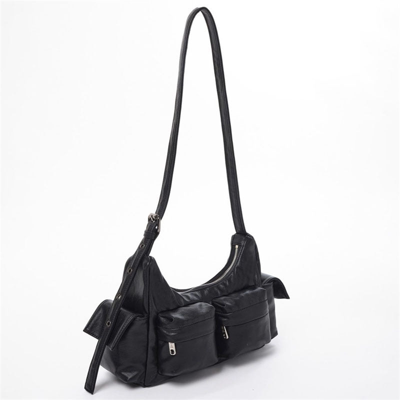 Oblique Saddle Bag, Korean Fashion