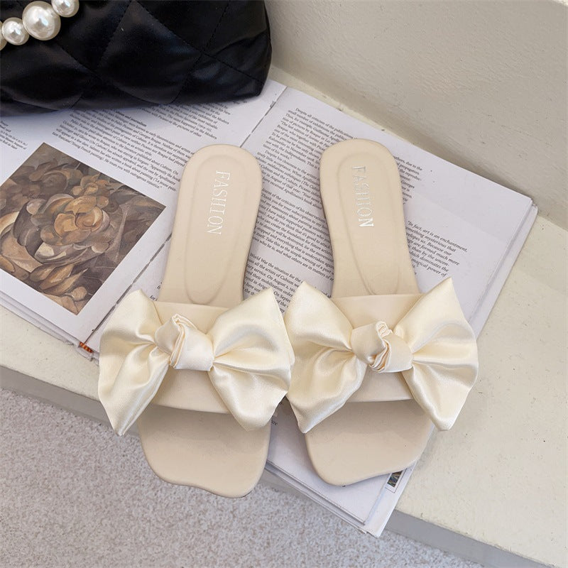 Big Bow Flat Sandals