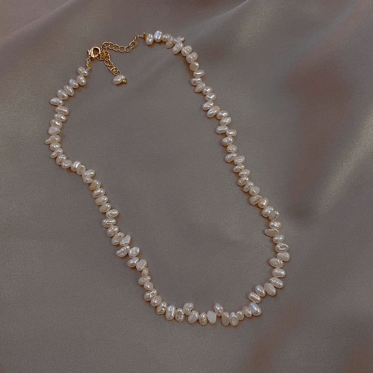 Baroque Millet Light Pearl Necklace