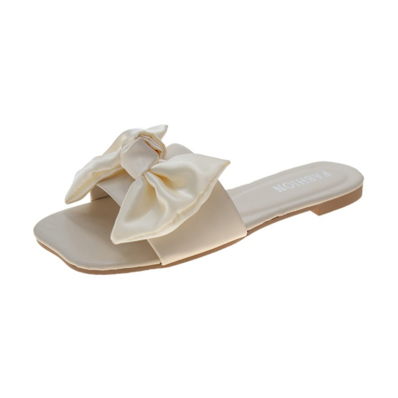 Big Bow Flat Sandals