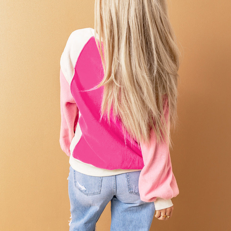 Casual Long-sleeved Fleece Sweater, several colors