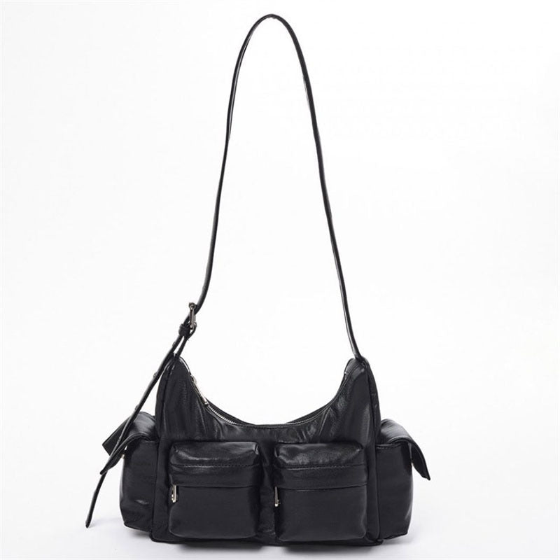 Oblique Saddle Bag, Korean Fashion