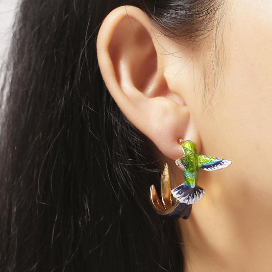 Cute Hummingbird Drip Earrings