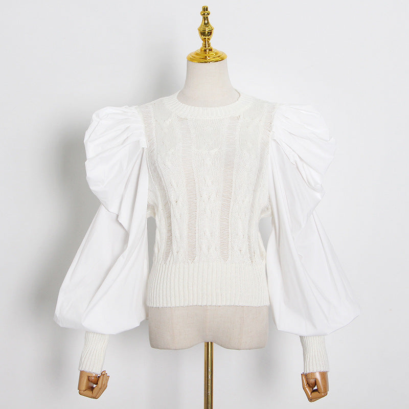 Goddess Fan Court Sleeve Sweater