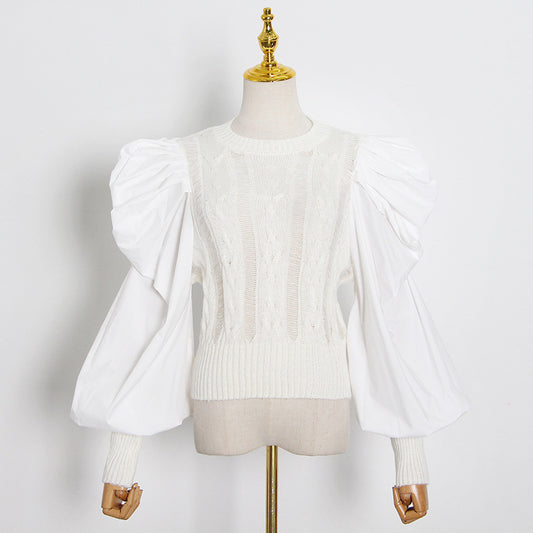 Goddess Fan Court Sleeve Sweater