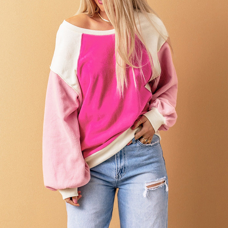 Casual Long-sleeved Fleece Sweater, several colors