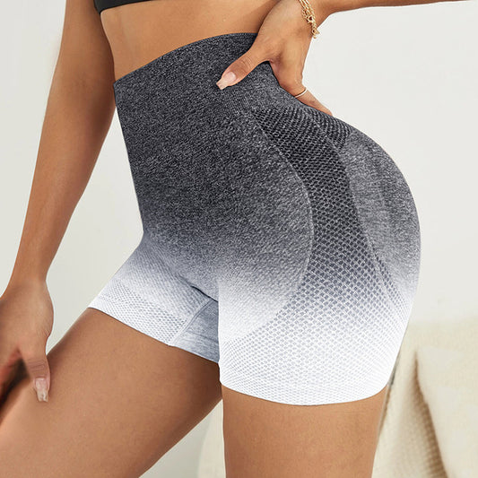 Gradient Seamless Fitness Shorts, many colors