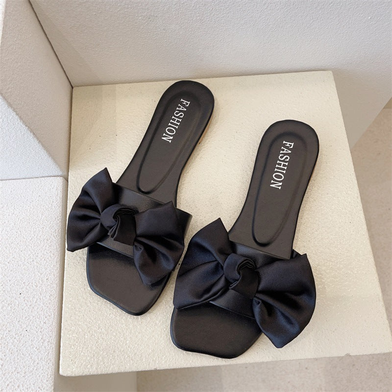 Big Bow Flat Sandals