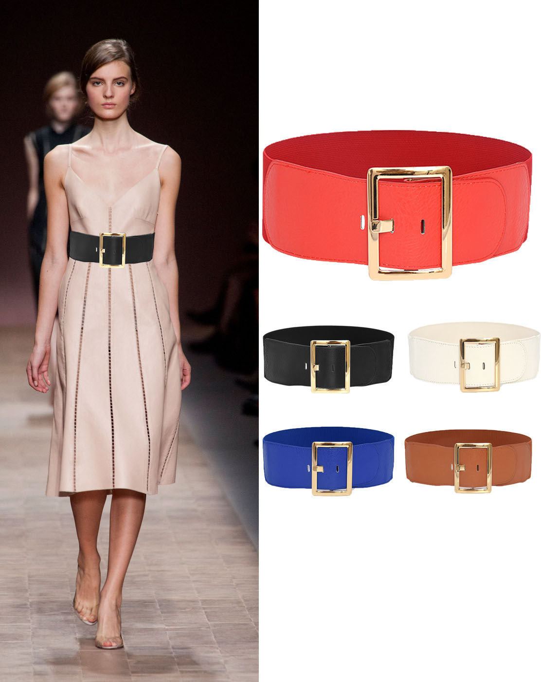 Ladies Patent Leather Belt, several colors