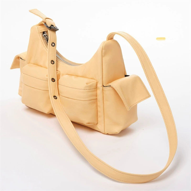 Oblique Saddle Bag, Korean Fashion