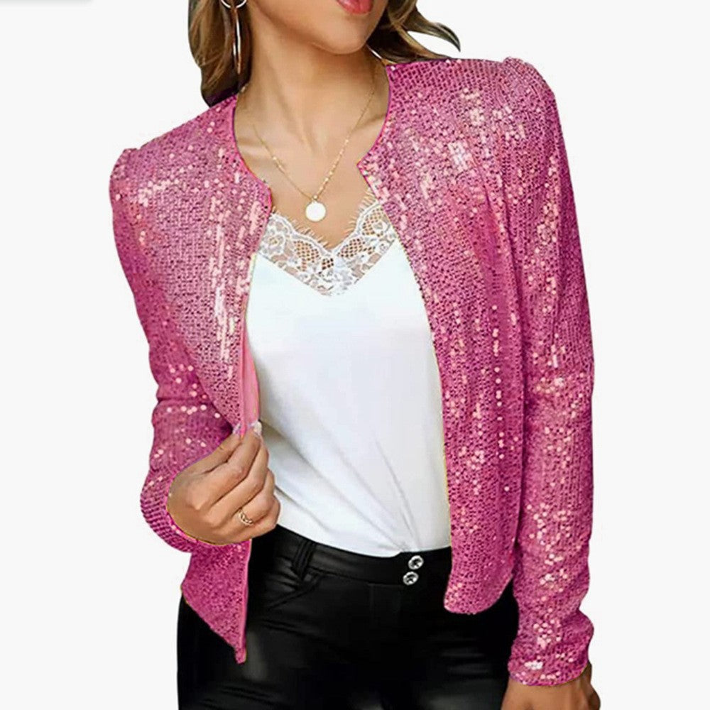 Sequin Short Casual Jacket