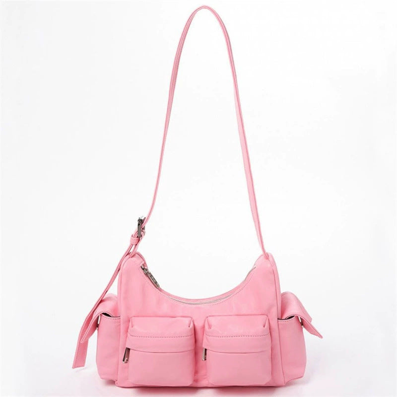 Oblique Saddle Bag, Korean Fashion