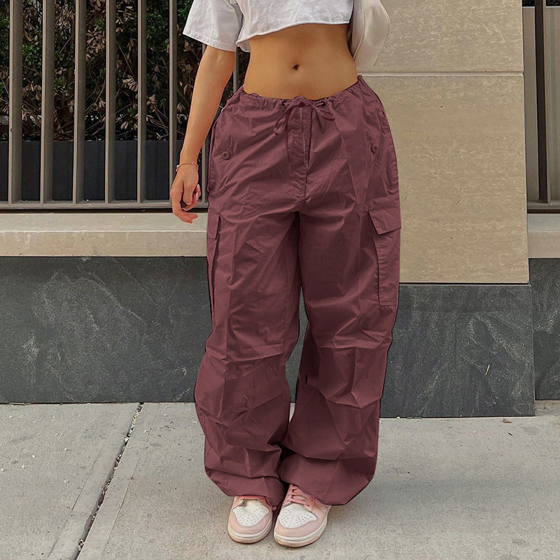 Loose Cargo Pants Casual Low-rise Pants, several colors