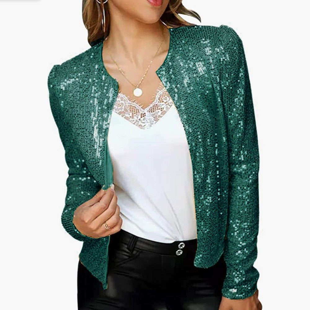 Sequin Short Casual Jacket