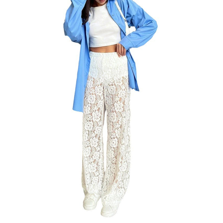 Lace Wide Leg Pants