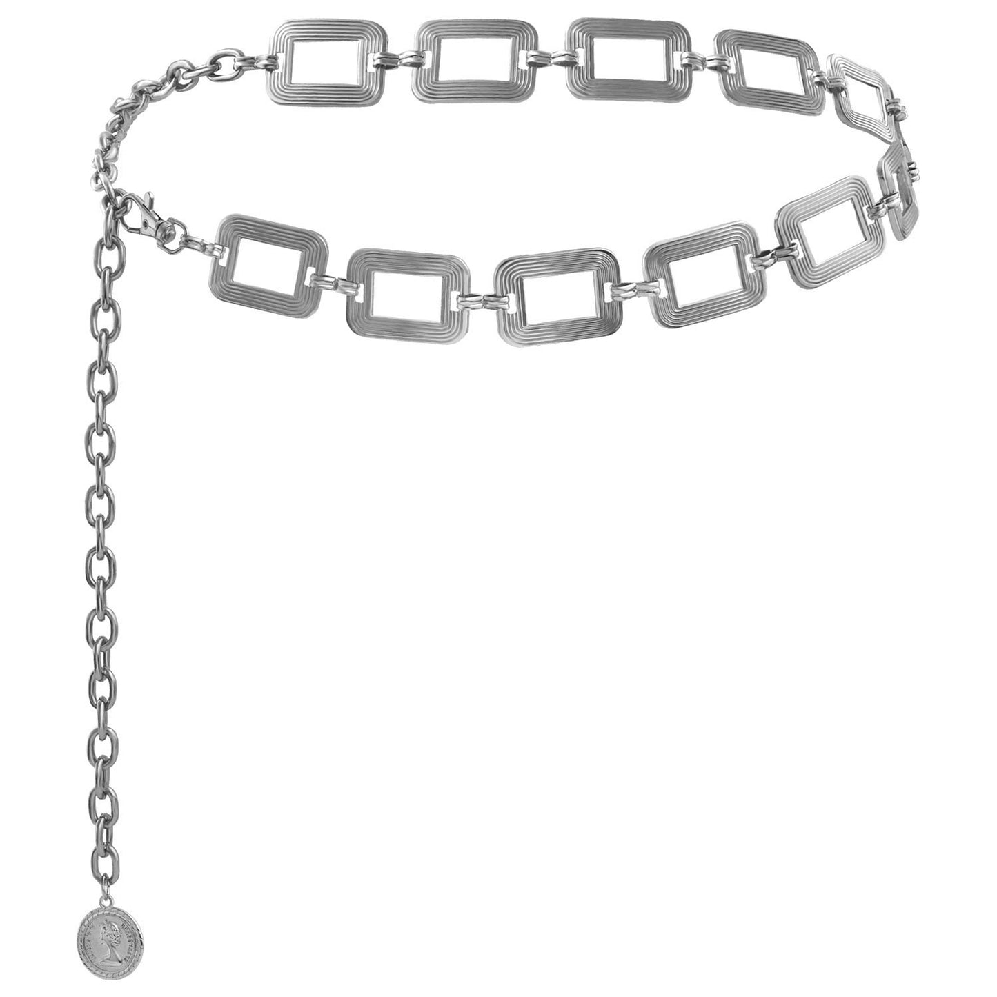 Moon Sun Metal Waist Chain Belt